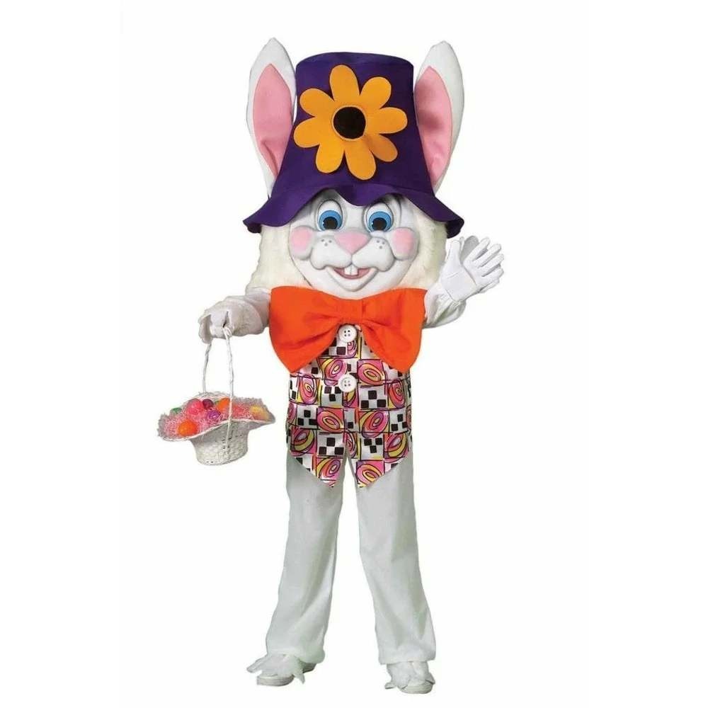 Halloween Costume Parade Bunny Adult Costume Fun Kitschy Easter New In Bag - Picture 1 of 3